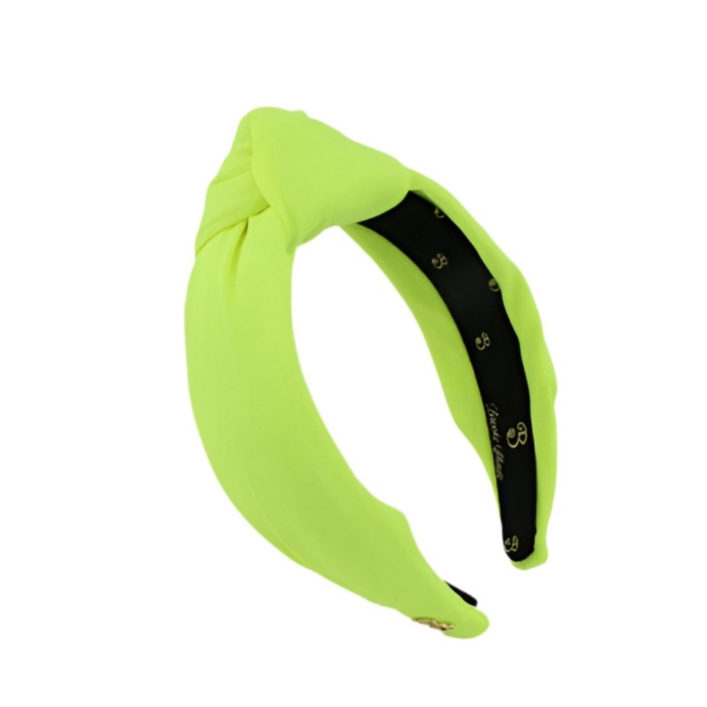 302. NEW The Brooke Shade Neon Yellow Neoprene Headband - Picture 2 of 3
